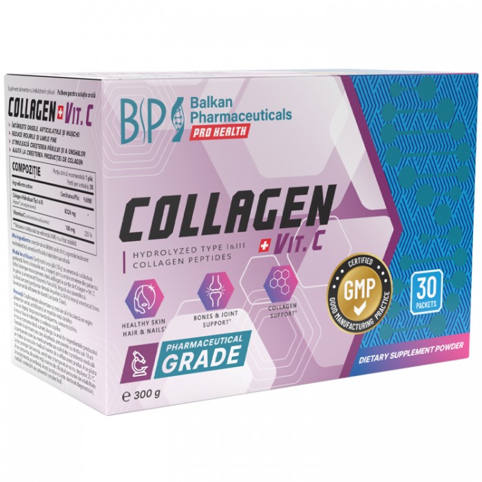 Витамины Balkan Pharmaceuticals COLLAGEN + VIT. C powder N30 10 gr BF1273