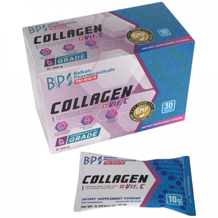 Витамины Balkan Pharmaceuticals COLLAGEN + VIT. C powder N30 10 gr BF1273 - 4