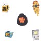 Jibbitz COQUI Amuletz Set 074 Its a Mans World (5) 9999-000-0074 - 4