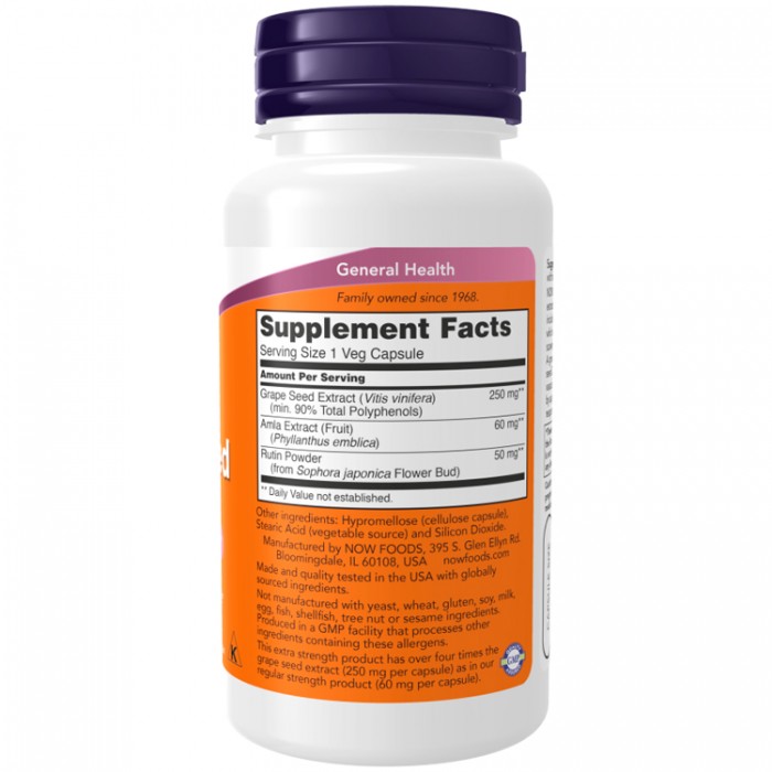 Vitamine Now Foods Extra Strength Grape Seed 250 mg NF3274 - 3