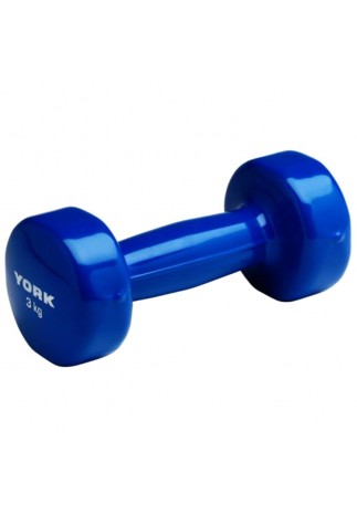 Gantera 3 kg YORK Vinyl Dipped Dumbbells (Fitbell)