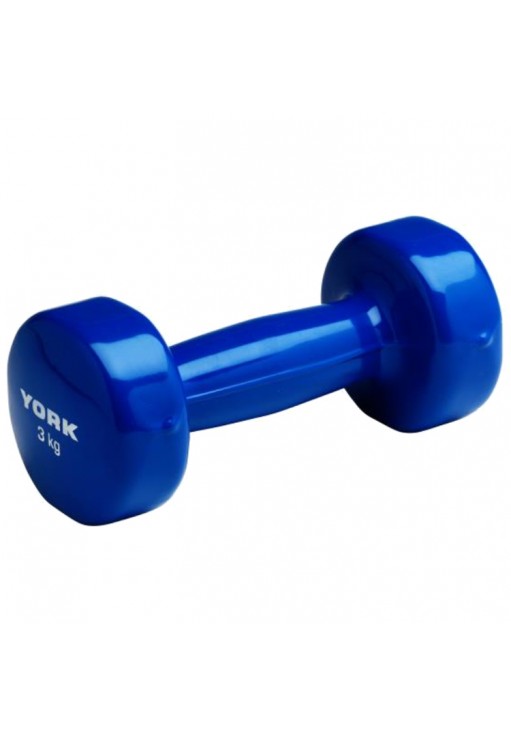 Гантель 3 кг YORK Vinyl Dipped Dumbbells (Fitbell)