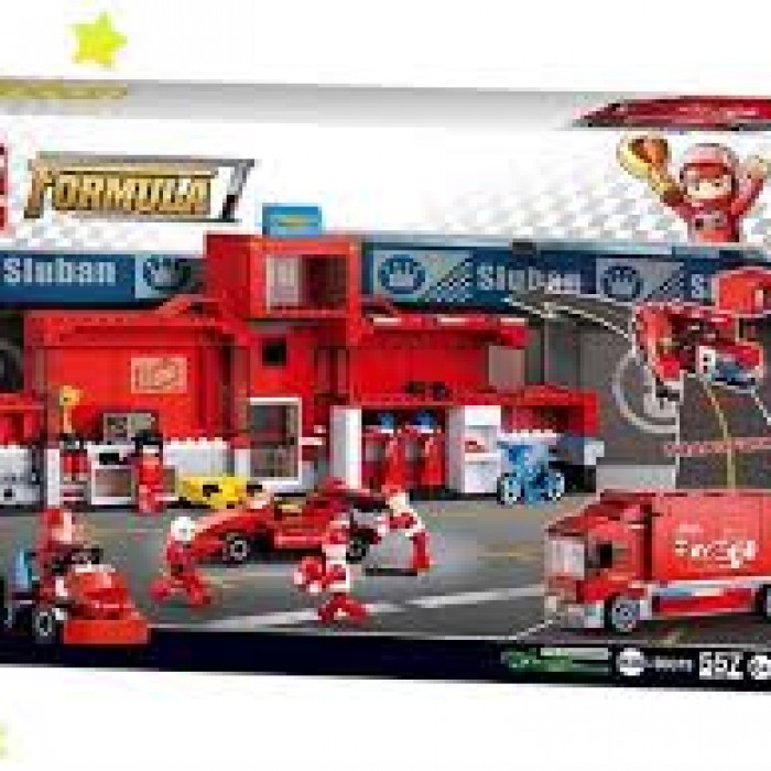 Игрушки SLUBAN F1 Racing Car Station B0375 - 2