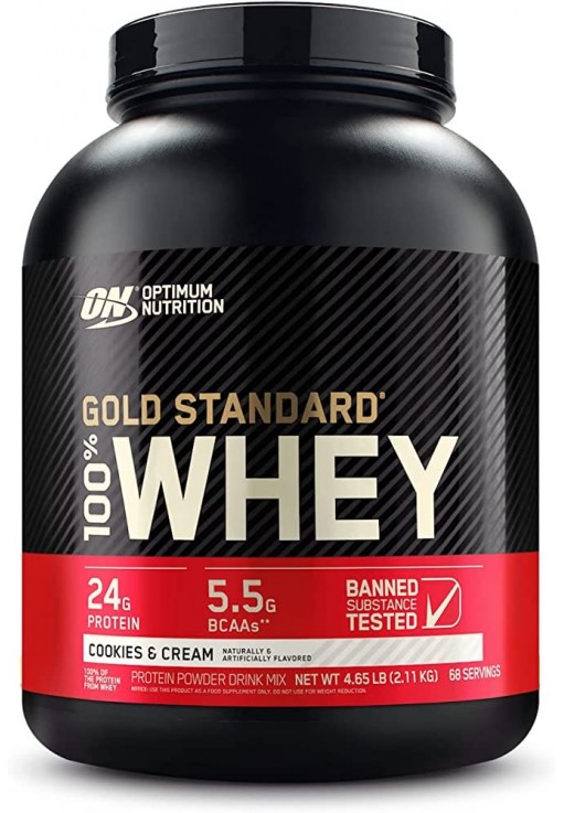 Сывороточный протеин Optimum Nutrition ON 100% WHEY GOLD COOKIES CREAM 4.65LB
