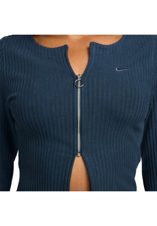 Hanorac Nike W NSW NK CHLL KNT RIB FZ CRDGN