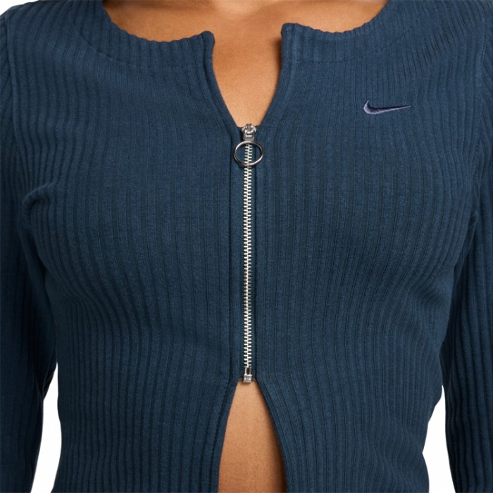 Hanorac Nike W NSW NK CHLL KNT RIB FZ CRDGN FN3682-478 - imagine №2