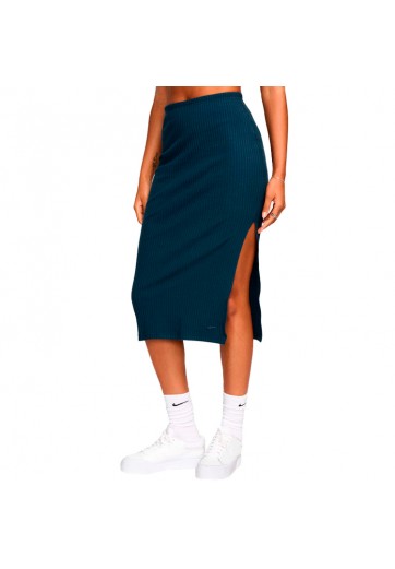 Fusta Nike W NSW NK CHLL KNT RIB MD SKIRT