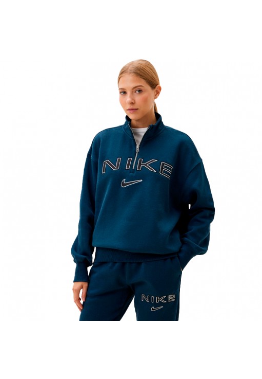 Толстовка Nike W NSW PHNX FLC OS LOGO QZ