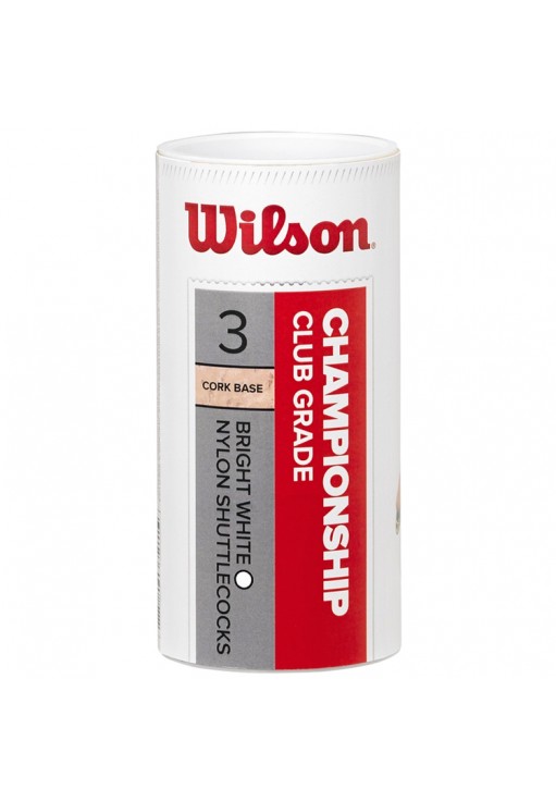 Набор воланов для бадминтона 3 шт Wilson CHAMPIOSHIP WHITE 78