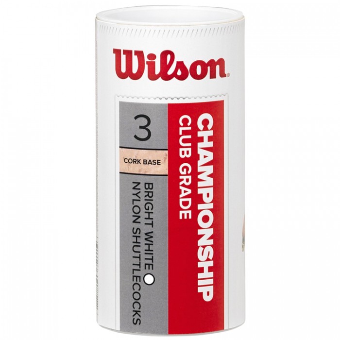 Набор воланов для бадминтона 3 шт Wilson CHAMPIOSHIP WHITE 78 WRT6040WH78