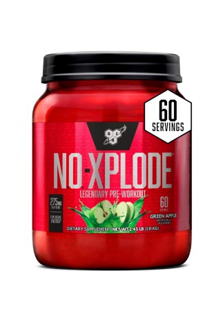 Предтренировочный комплекс BSN No Xplode Legendary Pre-Workout Green Apple 2.45lb