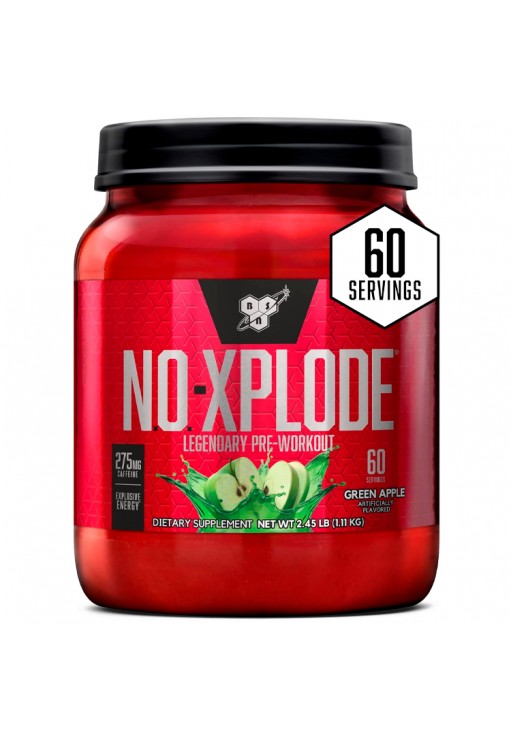 Предтренировочный комплекс BSN No Xplode Legendary Pre-Workout Green Apple 2.45lb