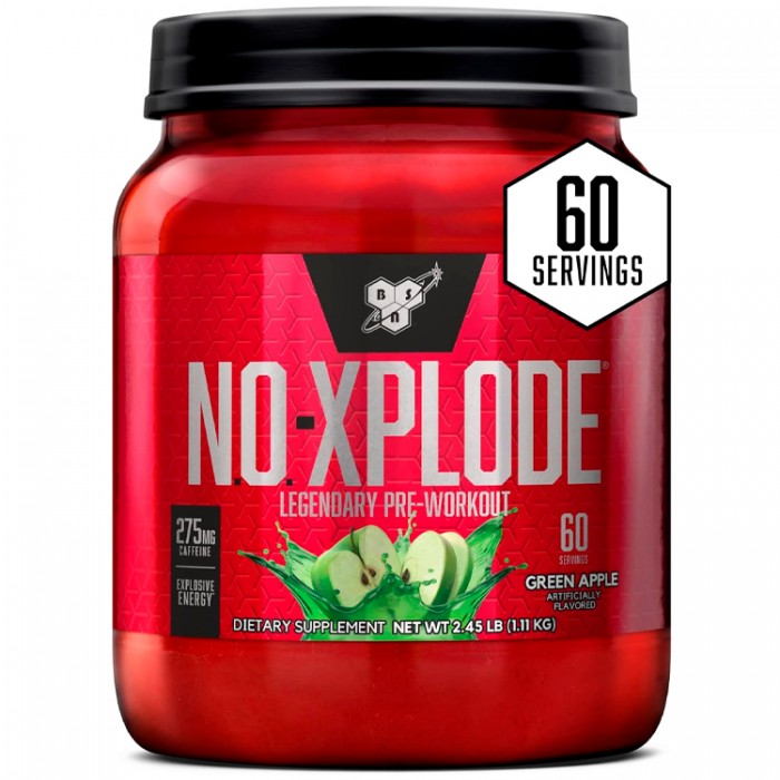 Complex Pre-antrenament BSN No Xplode Legendary Pre-Workout Green Apple 2.45lb 1096580