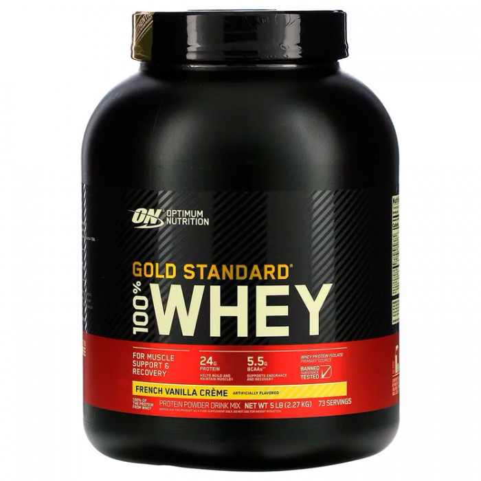 Сывороточный протеин Optimum Nutrition ON 100% WHEY GOLD FRENCH VAN CREME 5LB 1031682