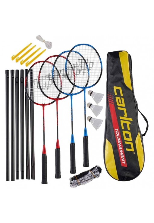 Набор для бадминтона с воланом чехлом и сеткой Dunlop Tournament 4-player set