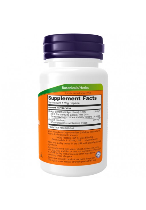 Vitamine Now Foods Ginkgo Biloba 120mg