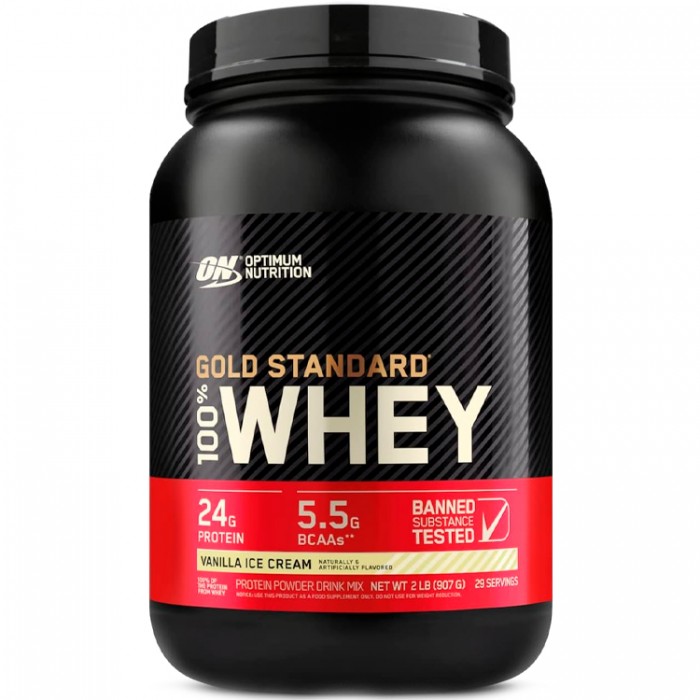 Proteine din zer Optimum Nutrition Gold Standard 100% WHEY Vanilla Ice Cream 2lb 1111984