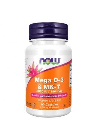 Витамины Now Foods Mega D-3 & MK-7