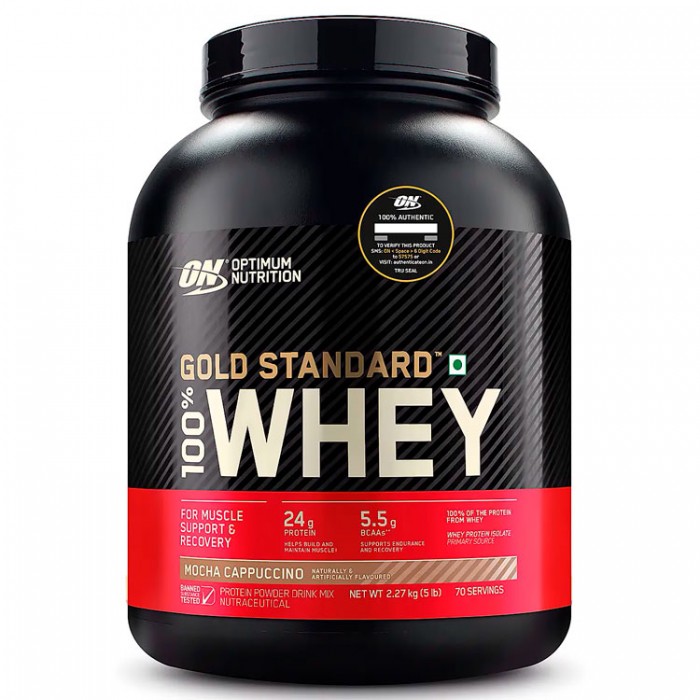 Сывороточный протеин Optimum Nutrition ON 100% WHEY GOLD MOCHA CAPPUCCINO 5LB 1031685