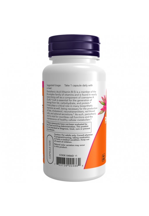 Витамины Now Foods Pantothenic Acid