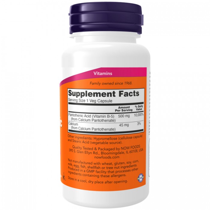 Vitamine Now Foods Pantothenic Acid NF0486 - 3