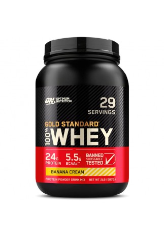 Proteine din zer Optimum Nutrition Gold Standard 100% WHEY Banana Cream 2lb