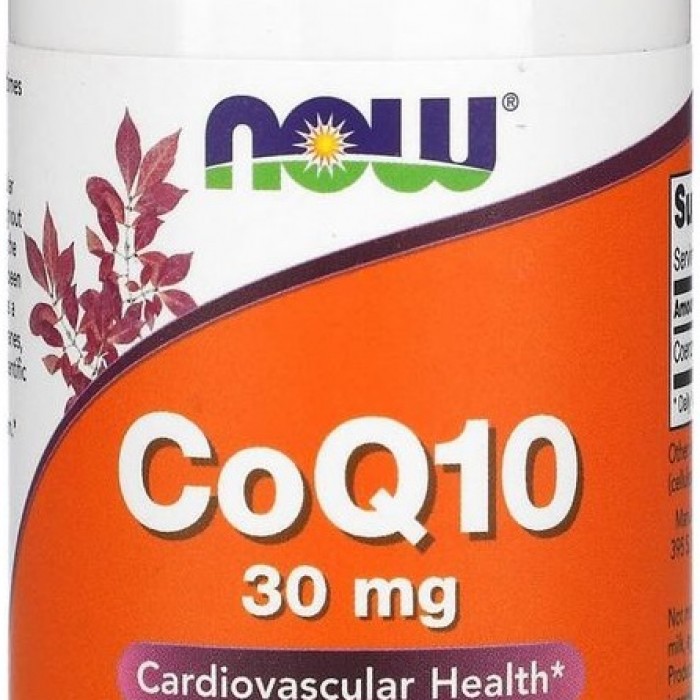 Витамины Now Foods CoQ10 30mg  120 VCAPS NF3188 - изображение №2