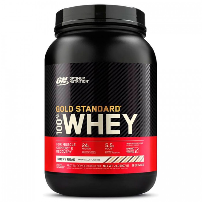 Сывороточный протеин Optimum Nutrition ON 100% WHEY GOLD ROCKY ROAD 2LB 1031689
