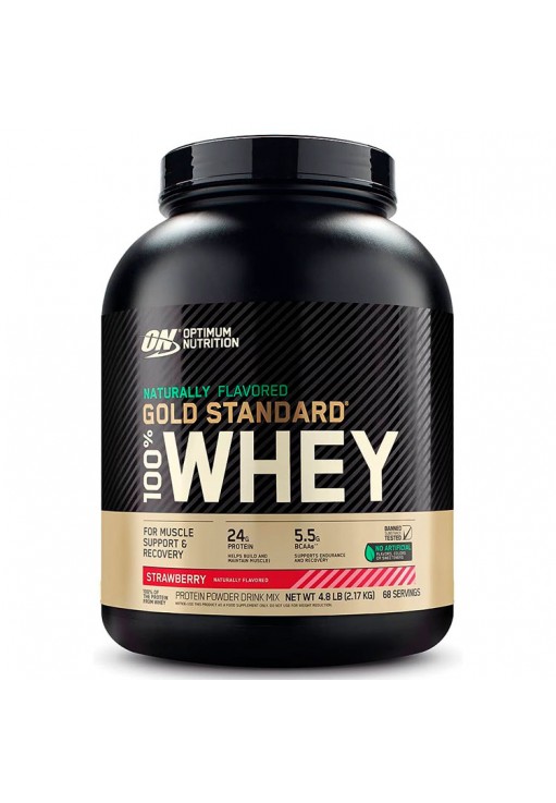 Сывороточный протеин Optimum Nutrition ON 100% NAT WGS GLUTEN FREE STRAW 4.80LB