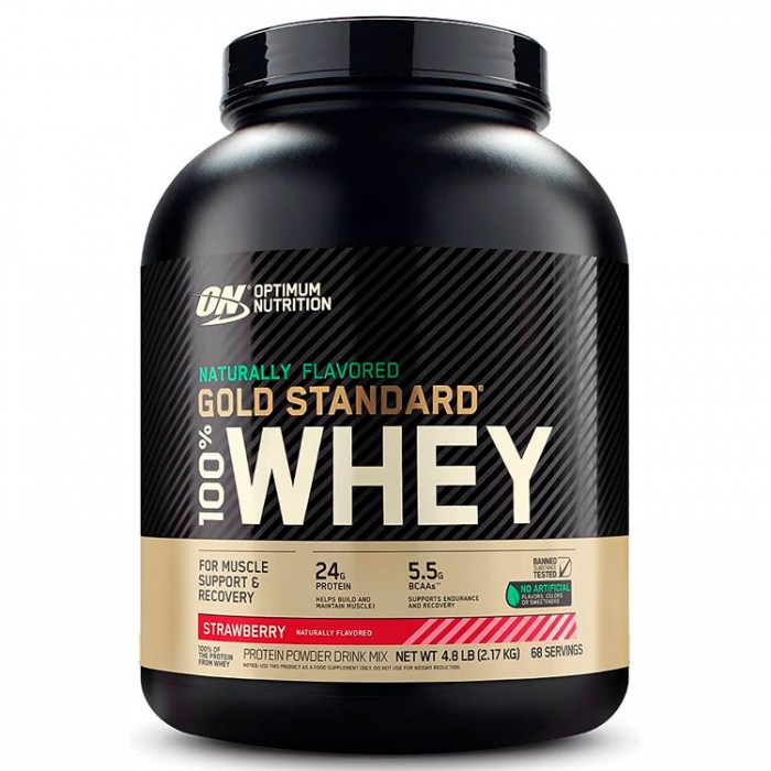 Proteine din zer Optimum Nutrition ON 100% NAT WGS GLUTEN FREE STRAW 4.80LB 1059589
