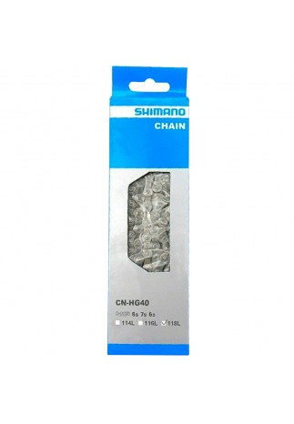 Цепь SHIMANO CN-HG40, 118 LINKS, 6/7/8 SPEED