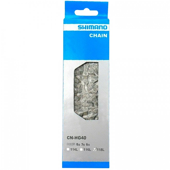 Цепь SHIMANO CN-HG40, 118 LINKS, 6/7/8 SPEED ECNHG40118Q