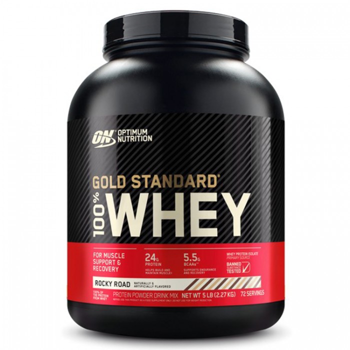 Proteine din zer Optimum Nutrition ON 100% WHEY GOLD ROCKY ROAD 5LB 1031690 - 3