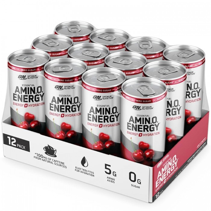 Энергетик Optimum Nutrition Amino Energy + Electrolytes, Juicy Cherry, 12 oz 1092490 - изображение №4