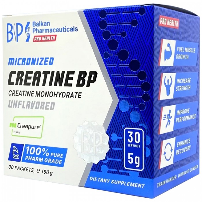 Creatin Balkan Pharmaceuticals CREATINE BP UNFLAVORED powder N30 5 gr sachets BF1290 - 2