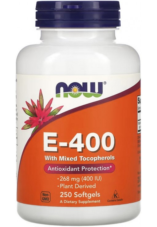 Vitamine Now Foods E-400 MIXED TOC  50 SGELS