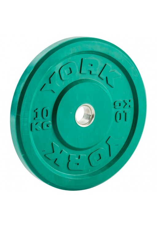 Disc 10 kg YORK Solid Rubber Bumper Plate