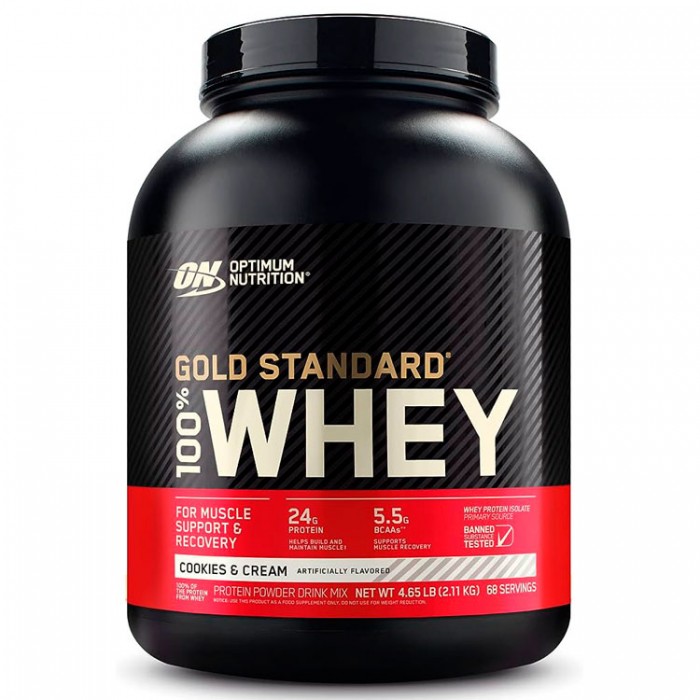 Сывороточный протеин Optimum Nutrition ON 100% WHEY GOLD GF C&C 4.65LB 1088292