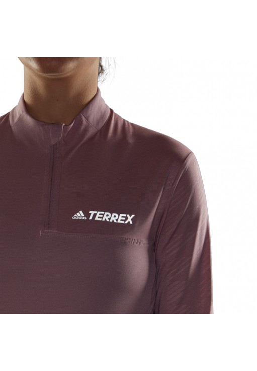 Футболка Adidas W MT Half Zi LS