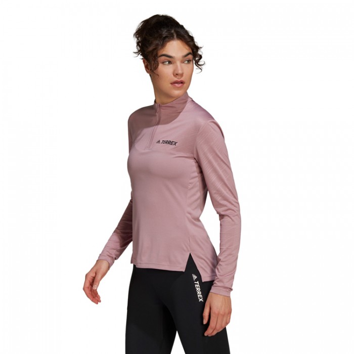 Футболка Adidas W MT Half Zi LS H53393 - 4