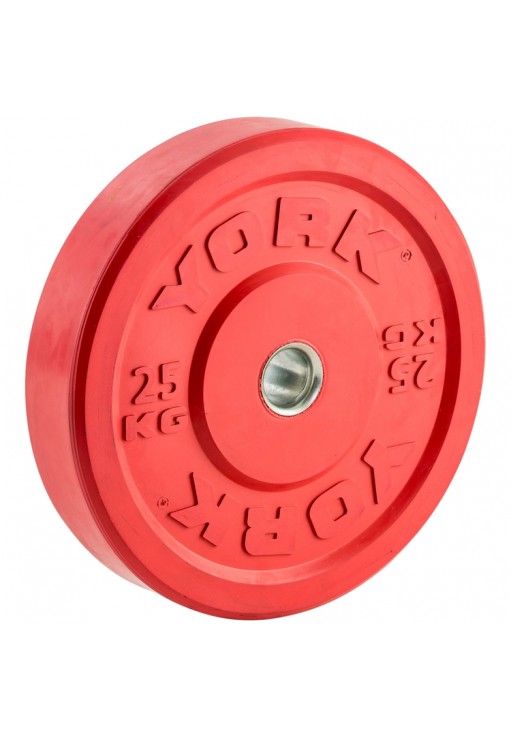 Disc 25 kg YORK Solid Rubber Bumper Plate