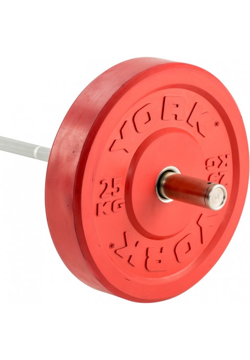 Диск 25 кг YORK Solid Rubber Bumper Plate