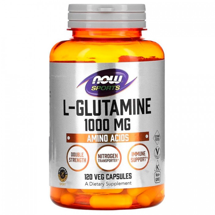 L-Glutamin Now Sports L-GLUTAMINE 1000mg 120 VCAPS NS94 - imagine №2