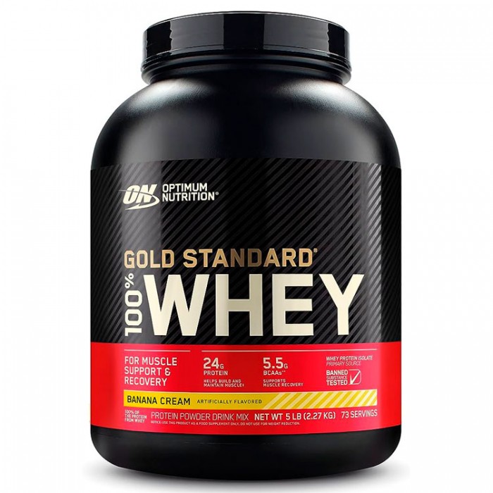 Proteine din zer Optimum Nutrition ON 100% WHEY GOLD BANANA CREAM 5LB 1064598