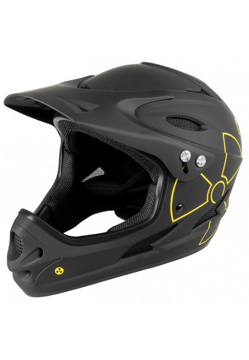 Casca M-WAVE Fall Out Fullface/Downhill Helmet matt black/yellow