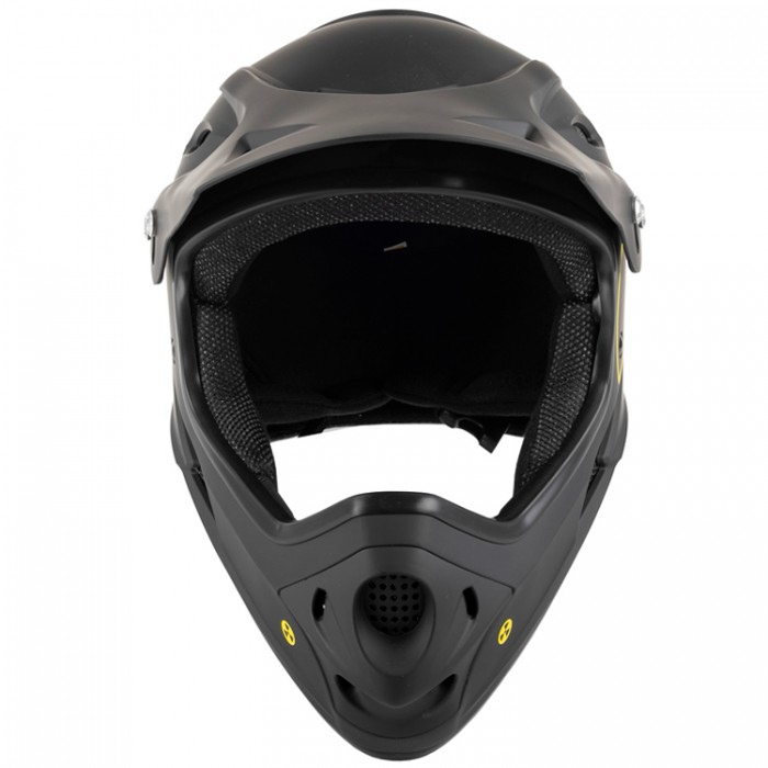 Casca M-WAVE Fall Out Fullface/Downhill Helmet matt black/yellow 731298 - 2