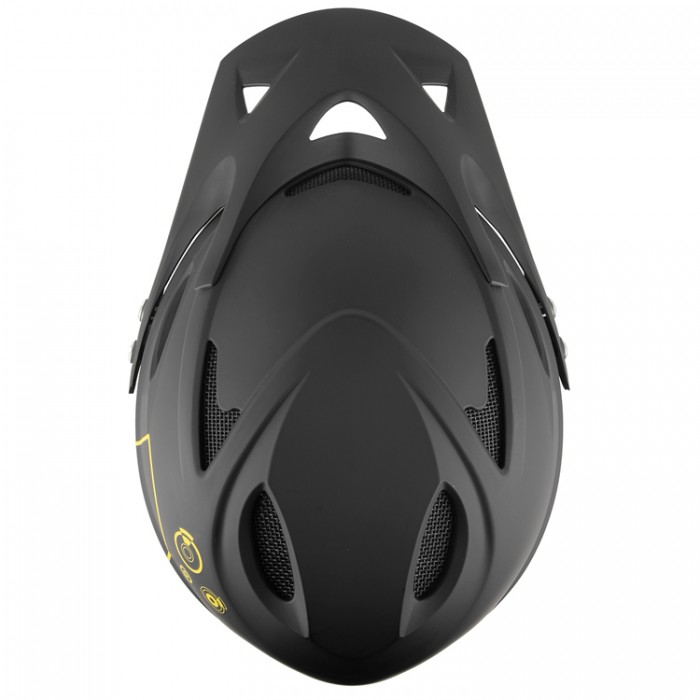 Casca M-WAVE Fall Out Fullface/Downhill Helmet matt black/yellow 731298 - 4