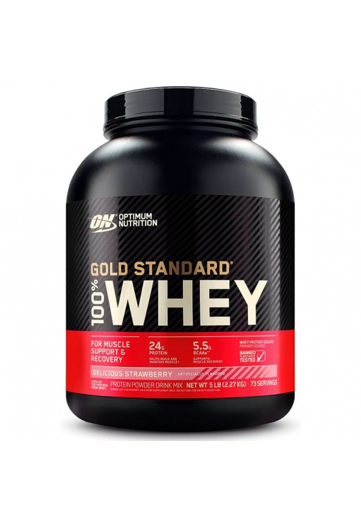 Proteine din zer Optimum Nutrition ON 100% WHEY GOLD STRAWBERRY 5LB