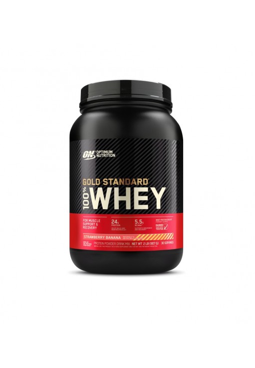 Сывороточный протеин Optimum Nutrition ON 100% WHEY GOLD STRAWBERRY BANANA 2LB