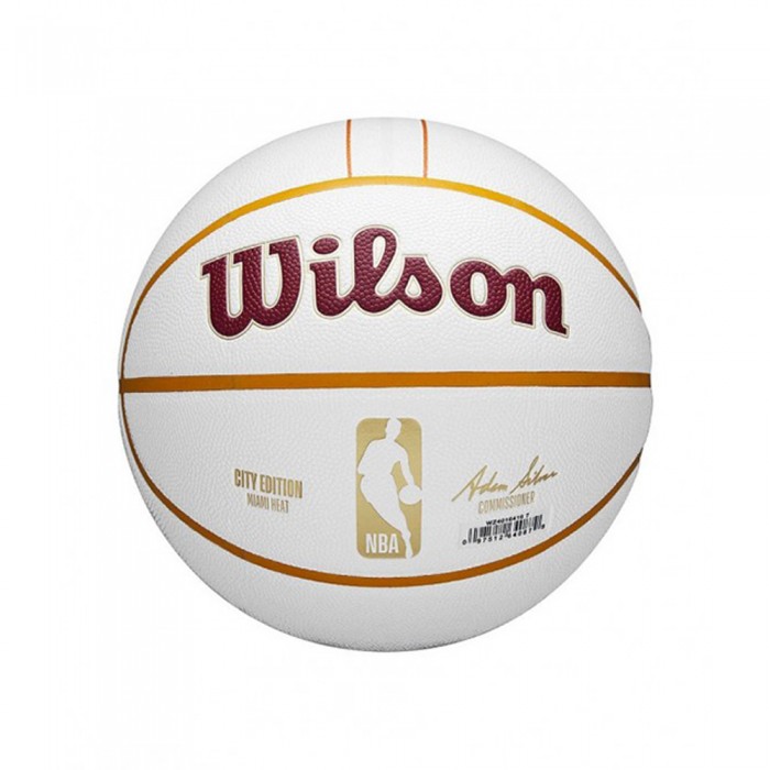 Мяч баскетбольный Wilson NBA TEAM CITY COLLECTORS MIA HEA 885012 - изображение №3